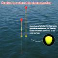 Topranc 50Pcs Floating Beads Eye-catching Beans Floating Beads Collision Ultra-light Foam EVA Fishing Accessories.