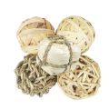 5PCS Rabbit Ball Toys Bunny Treats Toys For Teething Small Animal Chew Toys Grass Ball For Dwarf Hamster Rabbits Guinea Pigs Ger. 