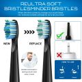 4 Pcs Electric Toothbrush Heads Compatible with Fairywill D7/D8/FW507/FW508/FW551/917/959/SG-E9 Moderately Soft Bristles Brush. 