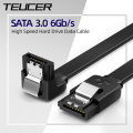 SATA 3.0 Data Cable Connection Converter For Hard Disk Drive SSD HDD 6Gb/s High-speed Extension Adapter Signal Transmission Cord. 