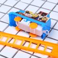 Kids DIY Electric Train Set Cartoon Variety Puzzle Assembled Rail Car Toys Fit for Train Railway Track Toys for Children Gifts. 
