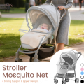 Stroller Mosquito Net with Strong Support Frame | Zipper Design, Breathable Fine Mesh for Baby Protection. 
