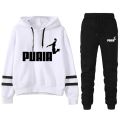 Autumn Winter Jogging Women's Tracksuit Casual Sports Suit Loose and Comfortable Daily Stripe Hoodie Two Piece Set Matching Sets. 