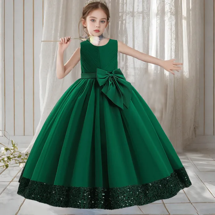 Teen%20Girls%20Luxury%20Big%20Bow%20Evening%20Gown%20Wedding%20Bridesmaid%20Party%20Dress%20For%20Girl%20Kids%20Sequin%20Princess%20Birthday%20Dresses%20Summer%20Wear%20-%20Image%206