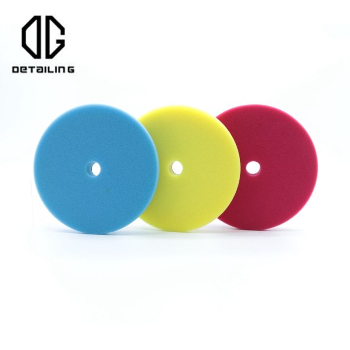 DETAILING 5"/6" Car Spong Buffing Polishing Pad 130MM/155MM Hook&Loop Backer For DA/RO/GA Car Buffer Polisher