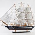 Large Wooden Sailboat Model Craft Toys Sailing Boat 3D Ship Mediterranean home decor New Hose Gift to friend. 