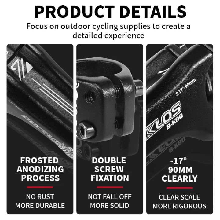 BUCKLOS%2017%20Degree%20Bike%20Stem%2090MM%20Negative%20Aluminum%20Alloy%20MTB%20Bicycle%20Handlebar%20Table%20for%20Mountain%20DH%20XC%20Handle%20Stem%20Power%20Parts%20-%20Image%204