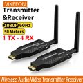 1080P 50M 5G HDMI-Compatible Wireless Audio Video Transmitter Receiver Extender for Camera Laptop PC to TV Monitor Projector.