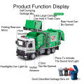 1:24 Electric Trailer Flatbed Truck Sanitation Garbage Car Model Toy Light Music Engineering Vehicle Models Kids Best Presents.