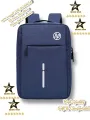 Water Resistant Nylon Laptop Travel Backpack For Men Durable Everyday Bag Multiple Pockets For Organized Storage. 