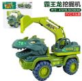 Light sound musical 180° rotating monster excavator toy vehicle , 20 inches. 