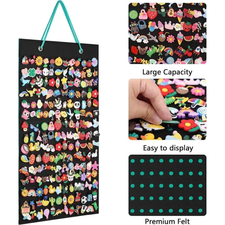 Wall-mounted%20Shoe%20Charms%20Organizer%20With%20180%20Holes%20Hanging%20Shoe%20Badge%20Charm%20Holder%20Shoe%20Decoration%20Clog%20Charms%20Display%20Collection%20-%20Image%206