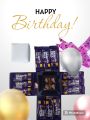 Giggly Opus and Cadbury dairy milk chocolates gift box with customized wishing card. 