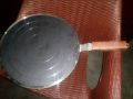 Tawa- iron -original handmade tawa loha - for roti & chapati -with solid wood handle -30 cm- weight 1.25 kg. 