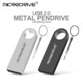 Metal USB 2.0 Flash Drive Pendrive 16GB 32GB 64GB High Speed Memory Stick U Disk 128GB Key Ring .