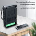 Portable Radio AM/FM/SW Pocket Radio with Rechargeable Battery Good Reception Supports Wired Earphone Mini FM Receiver Radios. 