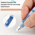 Kawaii Stance Pen Soft Grip, Erasable Replaceable Ink Children's Writing Posture Training Pen School Student Stationery Supplies. 