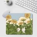 Green Plant Desk Mat Cute Kawaii Mousepad Small Office Computer Desk Mat Table Keyboard Big Mouse Pad Laptop Cushion Non-slip. 