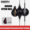 High Quality Fight Boxing Training Punching Bag Fitness Muay Thai Reaction Speed Ball Pear Inflatable Boxing Bag Equipment. 