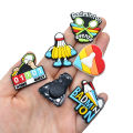 Badminton Sports Hole Shoe Charms PVC Clog Buckles Shuttlecock Racket Player Heart DIY Sandal Athlete Decor Sports Lover . 