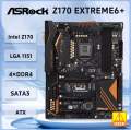 ASRock Z170 Extreme6+ Motherboard  Intel Z170 LGA 1151 DDR4 64GB ATX Supports 7th/6th Gen Intel Core i5-6500 i3-7100 G4400 cpu. 