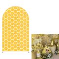 VIKAMA Bee Arch Background Elastic Cover Children's Birthday Party Decoration Holiday Baby Shower Decoration Background Prop. 