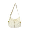 Workwear Canvas Shoulder Bag Large Capacity Retro Messenger Bag New Student Class Messenger Bag.