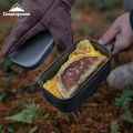 CAMPINGMOON Aluminum Oxide Portable Lunch Box, Open Flame Heated Outdoor Picnic Camping Lunch Box, Aluminum Lunch Box.