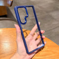 HD Transparent Acrylic Case For Samsung Galaxy S25 S24 Ultra Plus Metal Camera Ring Silicone Bumper Armor Shockproof Hard Cover. 