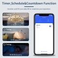 Tuya WiFi Smart Switch Brazil Standard 4x4 Size Touch Sensor 4/6 Gang Wall Light Switch Voice Control By Alexa  Home. 