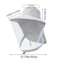 Fashion Unisex Foldable Mosquito Hat With Hidden Net Mesh Repellent Insect Bee Protection Casual Outdoor Sunscreen Fishing Cap. 