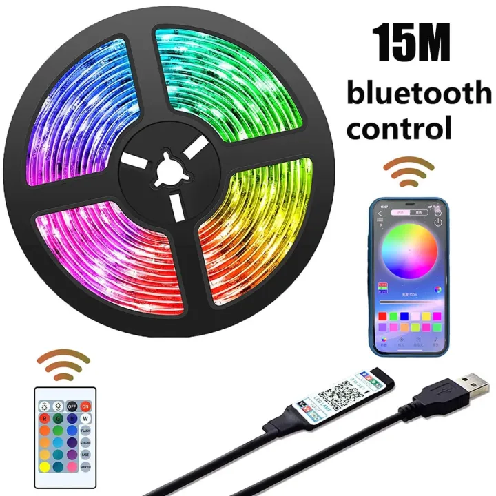 5/10/15/20M%205050%20RGB%20Led%20Strip%20Lights%20For%20Room%20PC%20TV%20Backlight%20Neon%20LED%20%20Party%20Atmosphere%20Flexible%20Diode%20Light%20Color%20Changing%20-%20Image%208