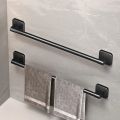 Wall Mounted Towel Rack Bathroom Storage Rack No Drilling Bathroom Horizontal Bar Towel Rack Kitchen Bathroom Accessories.