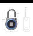 Smart Padlock APP Remote Unlock Portable Mini Keyless Electronic Lock Anti-Theft Security Home Outdoor Bike Backpack Drawer Lock. 