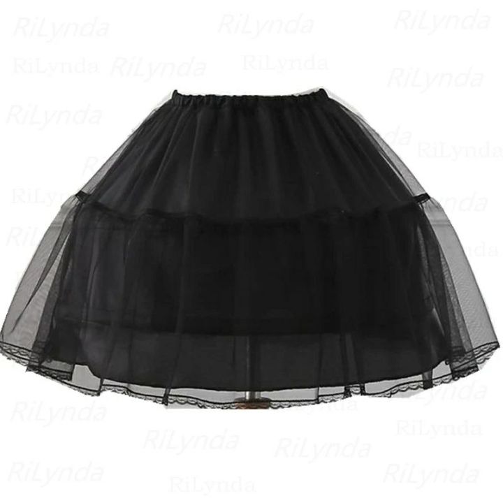 Children%20Girls%202%20Steel%20Hoops%20White%20Petticoat%20Wedding%20Gown%20Dress%20Underskirt%20Elastic%20Waistband%20Drawstring%20A-Line%20Skirt%20-%20Image%206