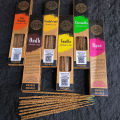 1x Natural Rubbing by hand Indian Incense Sticks White Sage Palo Santo High-end Sandalwood Joss Stick Incenses. 