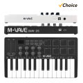M-VAVE 25-Key MIDI Control Keyboard Mini USB Keyboard MIDI Controller with 25 Velocity Sensitive Keys 8 RGB Backlit Pads 8 Knobs. 