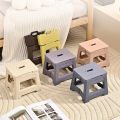 Lightweight Folding Step Stool Multi Purpose Handheld Thickened Footstool Non-Slip Plastic Small Benches Kitchen. 