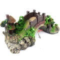 Fish Tank Artificial Bridge Resin Landscape Decoration Bridge Aquarium Equipment Accessories Ornament Cave Aquatic Pet Fish. 