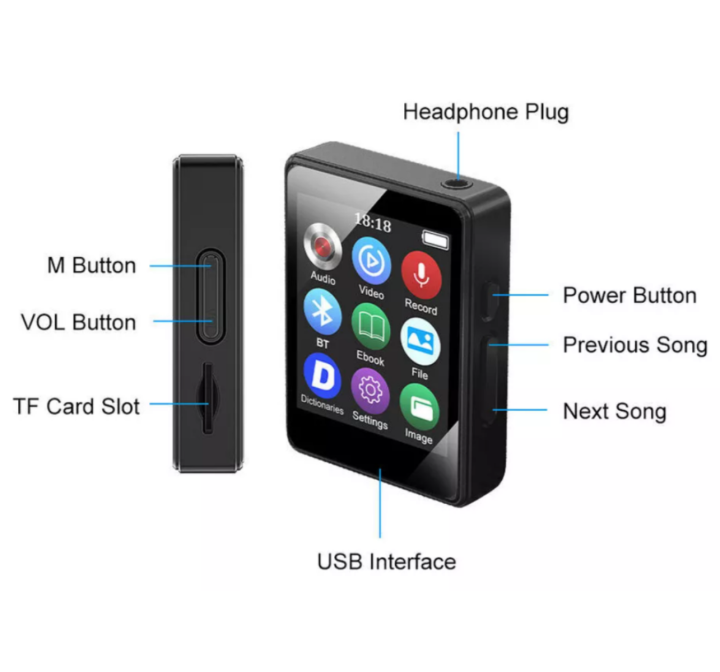 1.8-inch%20portable%20MP3%20MP4%20music%20player%20with%20Bluetooth%205.0%20internal%20speaker%20compatible%20up%20to%20128%20Gb%20-%20Image%206