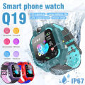 Kids Smart Watch 2024 New Sim Card Smartwatch For Children Sos Call Phone Camera Voice Chat Photo Boy Girl Gift Color Screen Q19. 