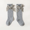 Winter Autumn Baby Girls Christmas Socks Bowknot Kids Knee High Long Sock Cotton Spanish Children 1-8 Years Toddlers Tube Socks. 