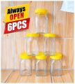 Glassware food jar , food container, glass jar ( 200 gm) 6pcs. 