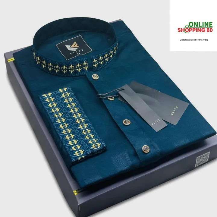 Smart%20%0AMen's%20premium%20Quality%20Panjabi%20semi%20long%20Panjabi%20-%20Image%203