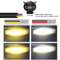 OWL Shape Fog Yellow-White light Low & High Beam Plastic Body Owl Spot Light for All Cars And Bikes 9V-60V 40W. 