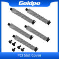 5PCS PCI Slot Cover Filter Blanking Board Cooling Fan Dust Ventilation PC Computer Case Graphics Card with Screws. 