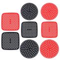 Reusable Air Fryer Silicone Liner Mat Non-Stick Baking Mat round Square Kitchen Accessory for Healthy Cooking.