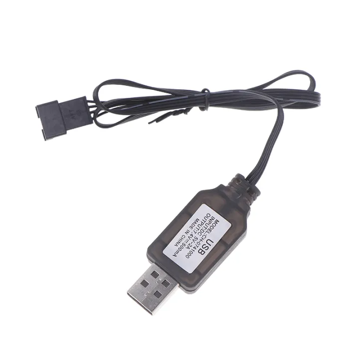 1PCS%207.4V%20SM-4P%20Plug%20USB%20Charger%20For%20DE36W%20DE65%20HM202%20EC08%20EC16%20RC%20Car%20M416%20Electric%20Gel%20Ball%20Blaster%20Battery%20Charger%20-%20Image%202