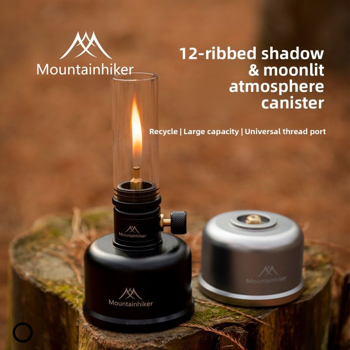 MOUNTAINHIKER 12 Prism Gas Tank Three Piece Set with Universal Thread Port Portable Inflation for Outdoor Camping Gear