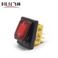 12V Waterproof ON/OFF Rectangular Switch RED Colour. 